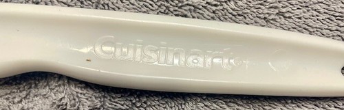 Cuisinart DLC-10S --Hard Plastic DLC 650 White Scraper Spatula 10 Inch EUC - Picture 2 of 2