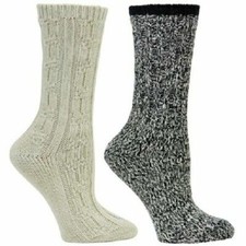KODIAK WOMEN'S THERMAL SOCKS, OATMEAL BLACK MIX, 4-10