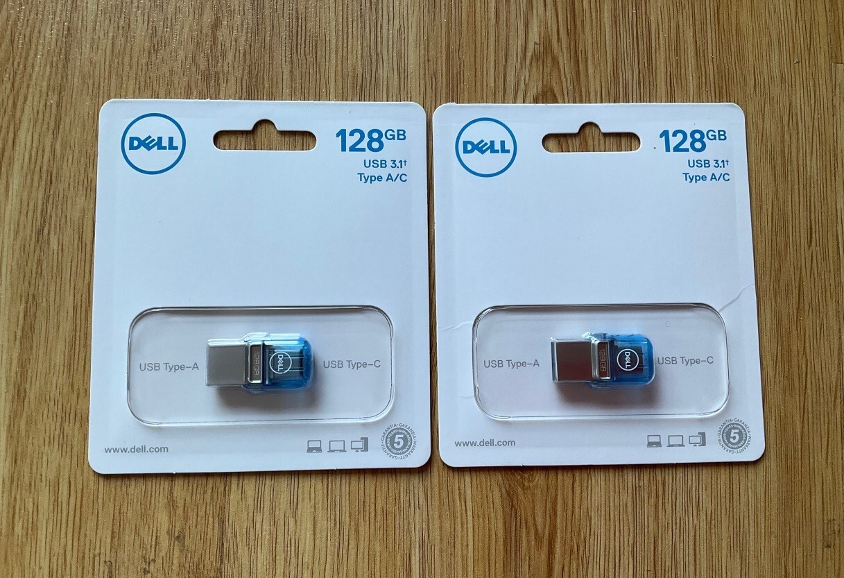 Clé USB type C Dell 128 Go double connecteur pour résoudre le manque de place PC