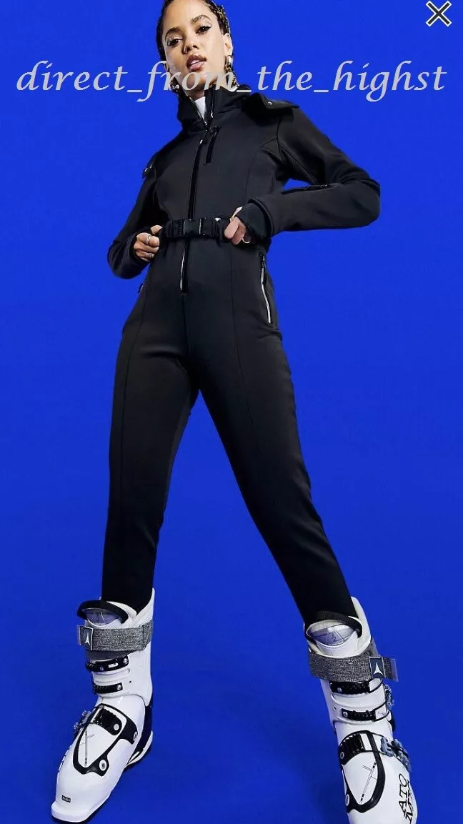 Asos black best sale ski suit