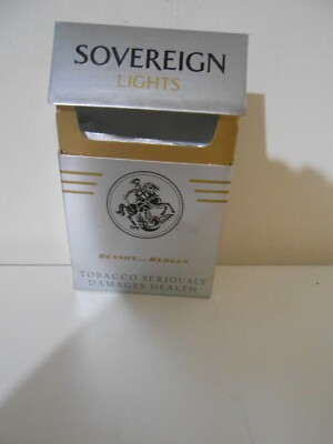 sovereign cigarettes uk Benson & Hedges Sovereign Lights (20) Empty Flip top Cigarette Packet
