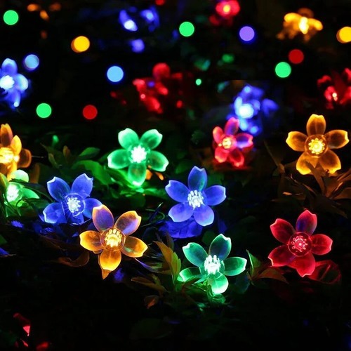 Decorate your Christmas tree with silicone Blooming Flower Fairy String Lights - Picture 6 of 6