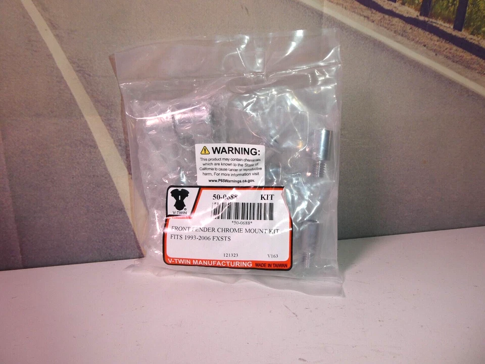 Harley Front Fender Softail Springer Chrome Suportes 93-06 FXSTS V-Twin 50-0688 D7 - Imagem 2 de 4