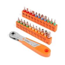 ✅ SEDY Orange, S2 Alloy Steel 21-Piece Mini Ratchet Driver Set