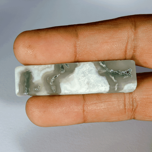 58.00Cts Natural Garden Quartz Baguette Cabochon Loose Gemstone Y707 - Picture 2 of 3