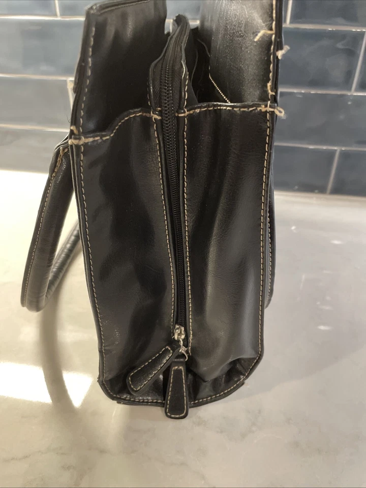 Lindo! Bolso de hombro Mundi negro rectangular para mujer, top para regazo, oficina, viaje Foto 4 de 4