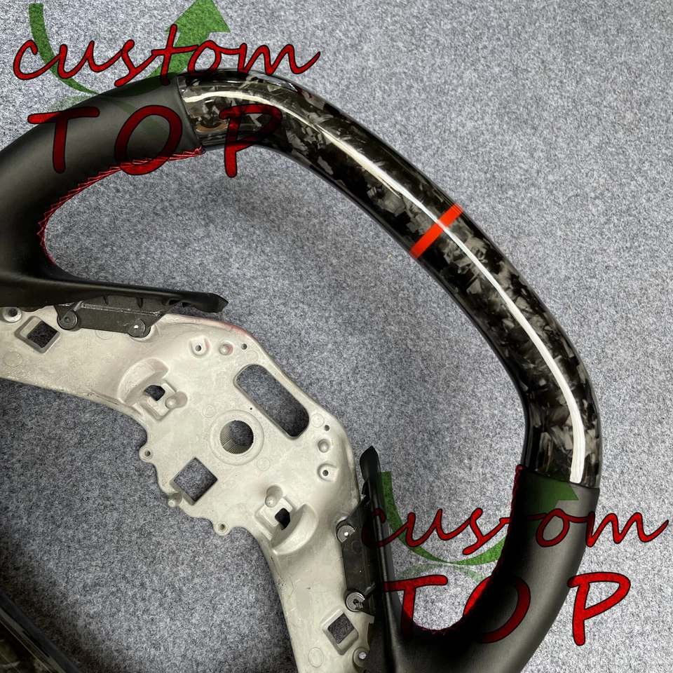 Fit For Chevrolet Corvette C8 2020- 2022 - 2025 Real Carbon Fiber Steering Wheel - Image 3 of 4