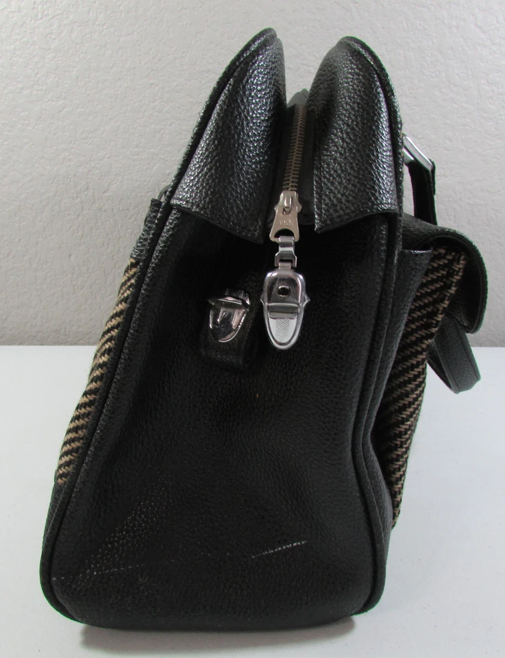 Vintage Samsonite Saturn Tan Black Tweed Carry On Small Travel Luggage Bag  - Image 2 of 4