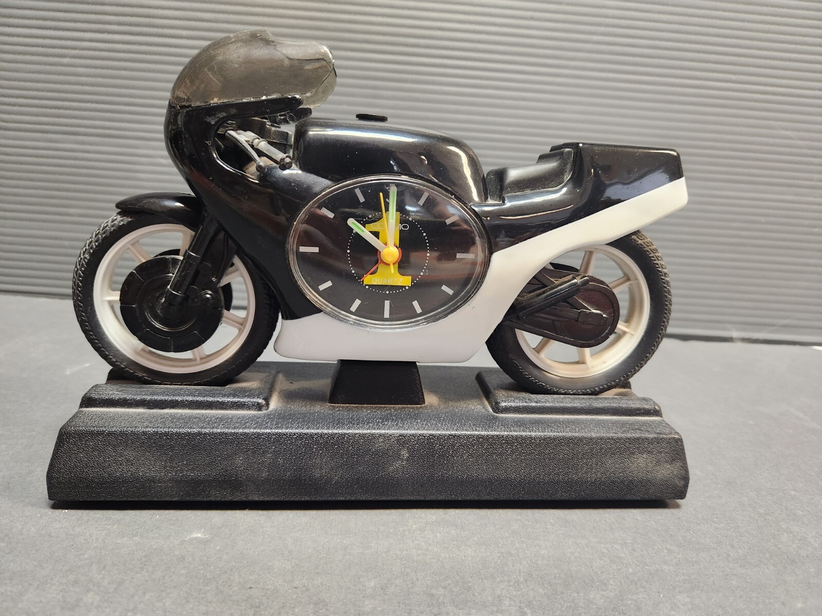 Cosmo Motorcycle Tabletop Analog Alarm Clock