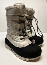 All In Motion Kids Winter Boots Skylar Insulated Waterproof Lace-Up- SIZE 13