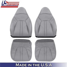 1997-02 Fits Ford Expedition Eddie Bauer Leatherette Front Covers Med. Graphite 1997-02 Fits Ford Expedition Eddie Bauer Leatherette Front Covers Med. Graphite