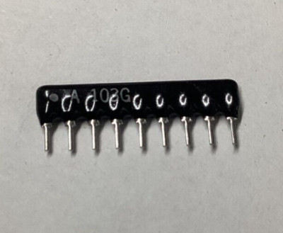 13X RESISTOR L09-1C103J Resistor Array Network 10K Ohm 2% 1/8W 9 pins RAA09103G