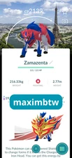 Non shiny Zamazenta background Paris✨Pokemon GO✨