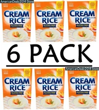 6 PACK - Cream of Rice Gluten Free Hot Cereal 14 oz (Total 84 oz) FRESH