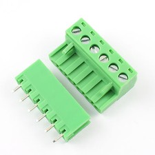 50Pcs 5.08mm Pitch 6 pin 6 way Screw Pluggable Terminal Block Plug Connector L