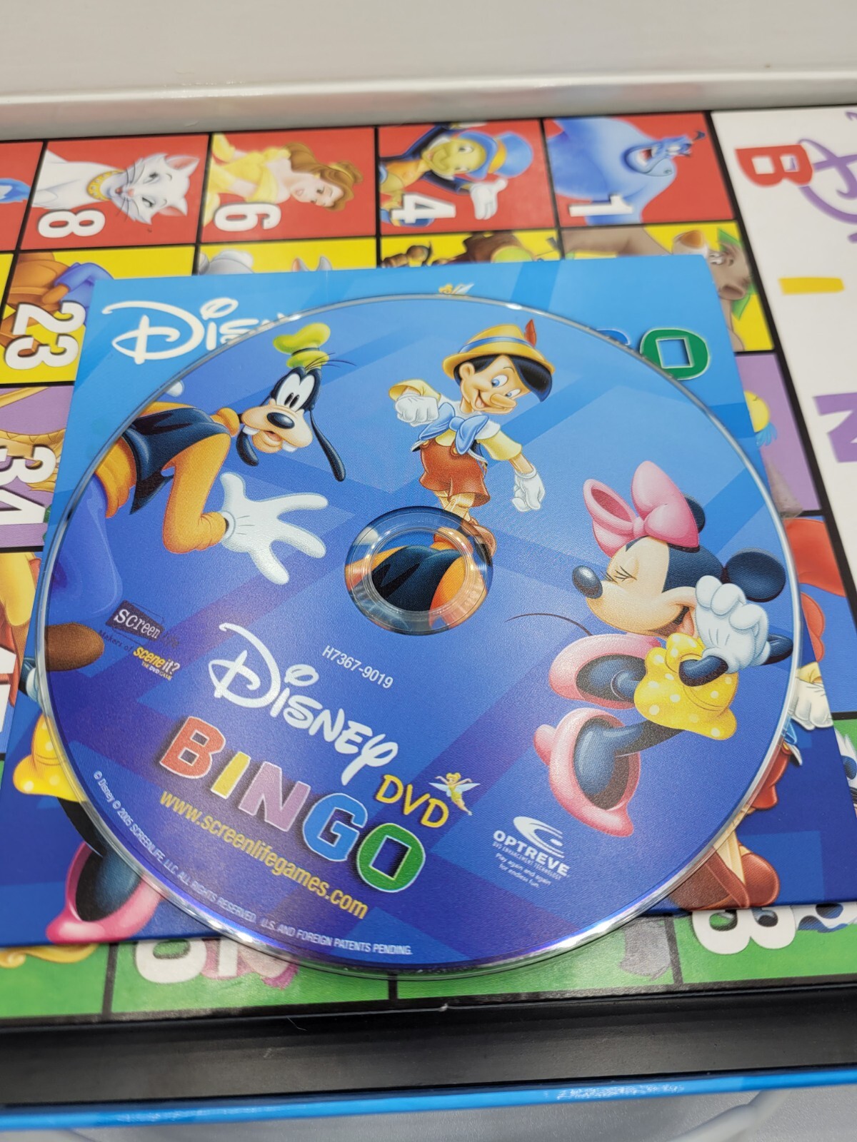Disney DVD Bingo Mattel Family Fun Complete Magical Game With Movie