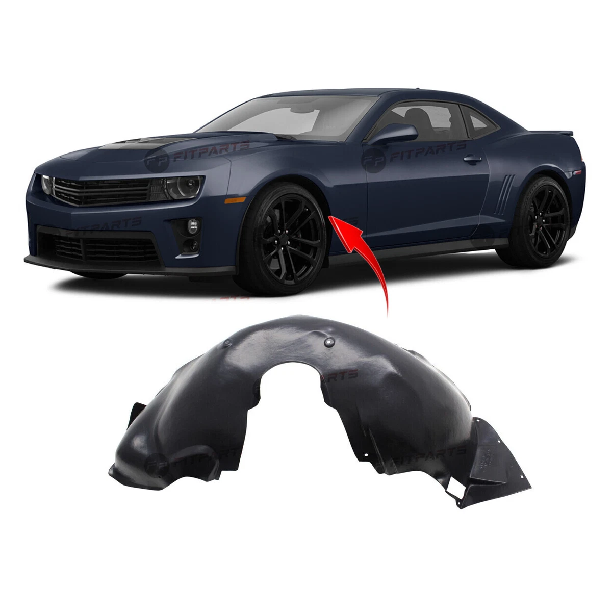 Fender Liner Driver Side for Chevrolet Camaro 2014-2015 GM1248251 