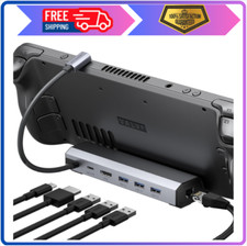JSAUX 6-in-1 Dock   Steam Deck/ROG Ally Dock, 4K HDMI, Gigabit Ethernet, 100W PD