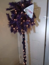Puleo International 5 Foot Pre-Lit Artificial PURPLE Tree with 150 UL-Listed NEW