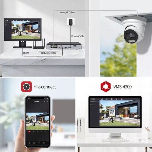 Hikvision 8MP DS-2CD2387G2H-LISU/SL Full Color IP Turret Network Camera 2.8mm - Picture 12 of 20