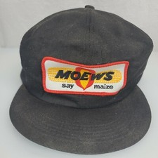 Vintage Moews Corn Seed Patch Hat Snapback Mesh K Products Say Maize Black