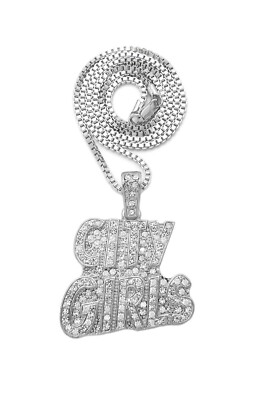 Stone Filled City Girls Pendant 18
