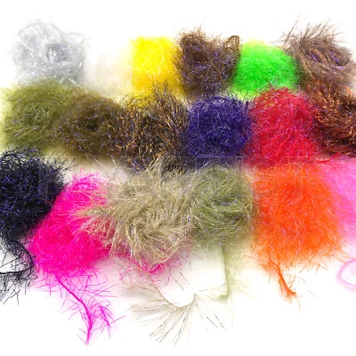 UV POLAR CHENILLE - Hareline Fly Tying Material - Micro Medium Large 14 Colors!