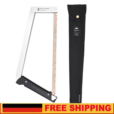 Folding Saw Multifunctional Handheld Saw Woodworking Outdoor Tool (Silver) DE