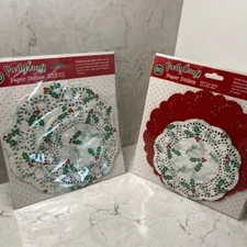 Christmas Paper Doilies Party Craft 50 Per Pack New