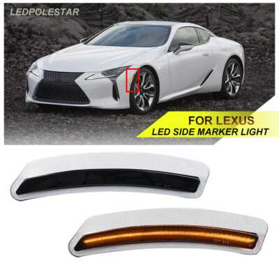 2018-2022 Lexus LC500 LC500H Front Amber LED Side Marker