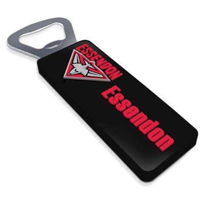 Essendon Bombers AFL Magnetic Rubber Bottle Opener Man Cave Bar Christmas Gift