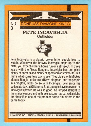 1989 Donruss "Diamond Kings" - Pick Card For SET - MLB - Picture 7 of 55