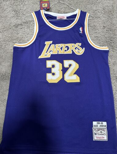 Magic Johnson signed pro style LA Lakers jersey BAS COA Witness proof HOF shaq - Picture 3 of 3