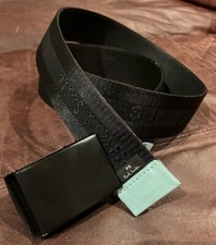 PAUL SMITH Size 34 Black Clamp Belt