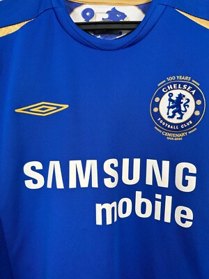 CHELSEA 2005 2006 HOME FOOTBALL SHIRT #16 ROBBEN UMBRO JERSEY SIZE