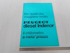 Brochure Originale Peugeot Indenor Diesel 204 404 Daidola ITA Depliant Prospekt