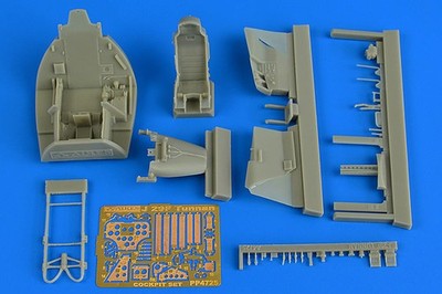 Aires 4725 - 1:48 SAAB J-29 Tunnan cockpit set for pilot replicas - Neu