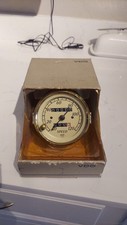 Vdo 437-801 Heritage Gold Speedometer 120 Mph 3 38 85mm Gold Bezel - Nos