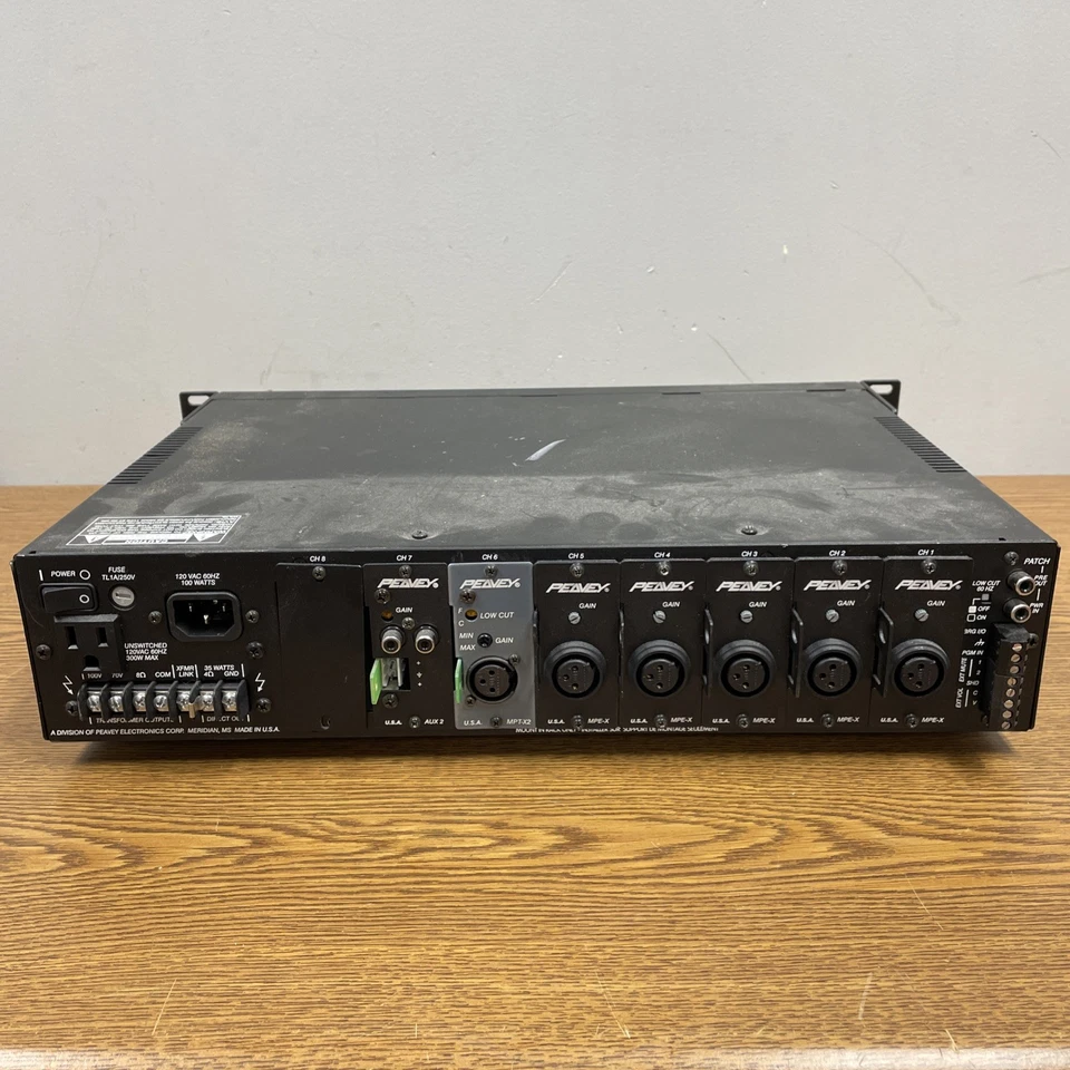 Peavey MMA 8352 Architectural Acoustics Modular Mixer Amplifier POWER TESTED - Image 3 of 4