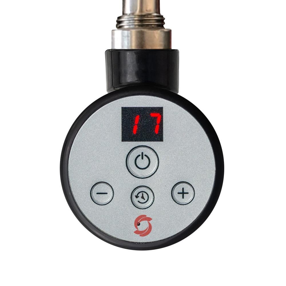 1000W Elements Black Thermostatic Heating (Room Stat) for Electric Towel Rails