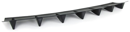 Universal Heck Diffusor für Stoßstange hinten mit 7 Finnen Schwarz Glanz - Picture 2 of 6