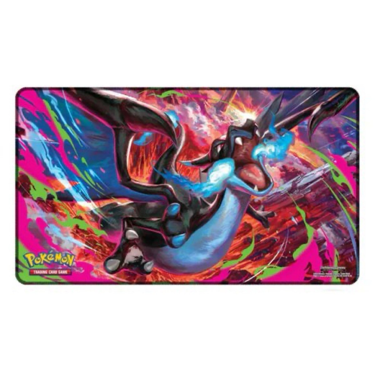 Pokemon Phantasmal Flames Charizard MEGA X UPC Play Mat - Rubber