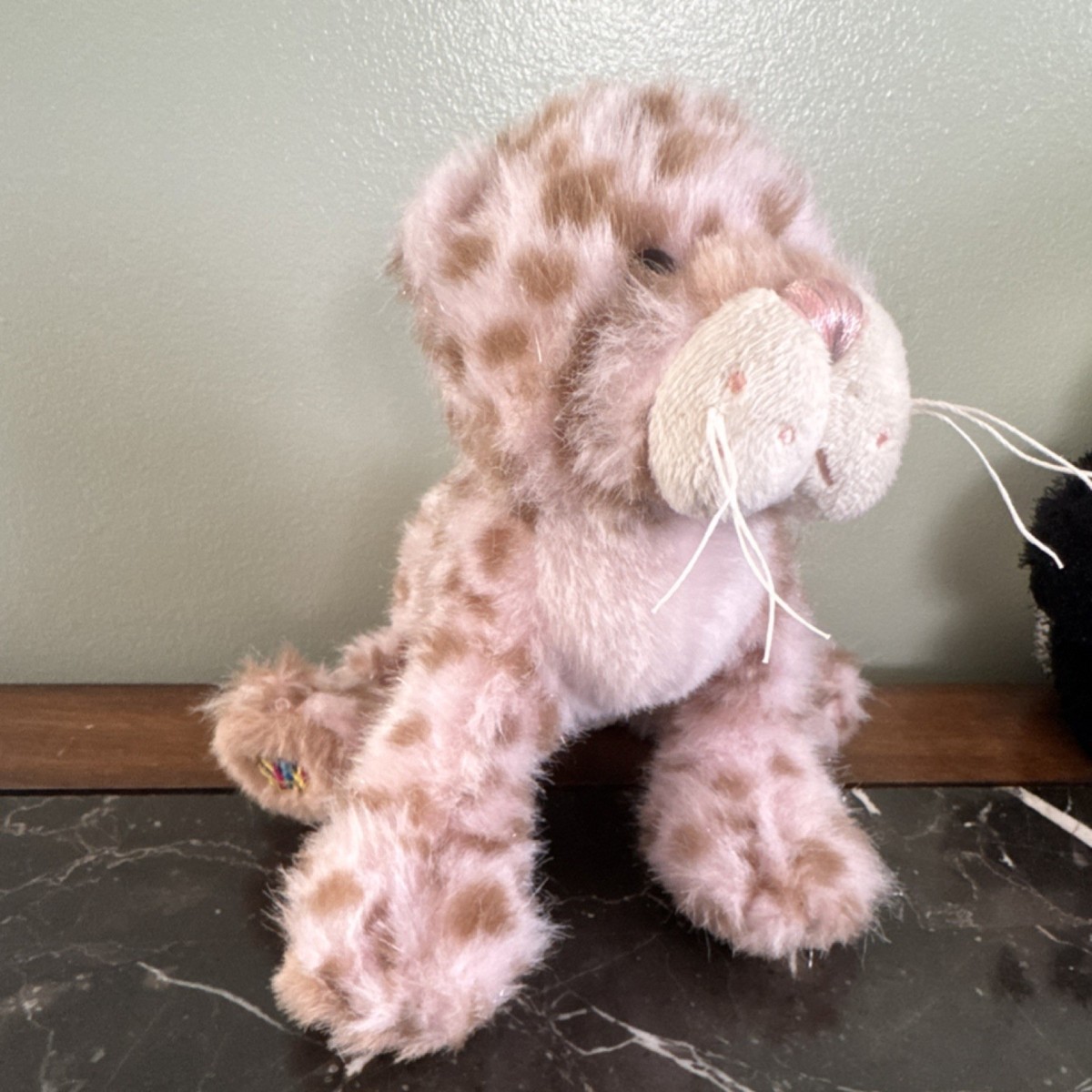 Ganz Webkinz Strawberry Cloud Leopard Plush HM466 Retired No Code