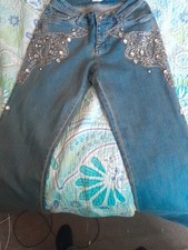 Womens Cache Sz 4 Blingy Jeans Very Nice Preowned Jeans
