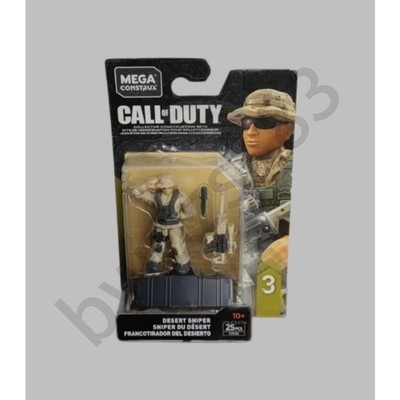 Mega Bloks Construx Call of Duty 3 FVF96 Desert Sniper Building Block Model