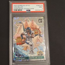 Panini Donruss Optic Super Bowl Downtown Von Miller #SBD-VM Broncos PSA 9