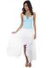 Scully Western Skirt Womens Long Tiered Lace L White F0_PSL-245 CLEARANCE — photo 1
