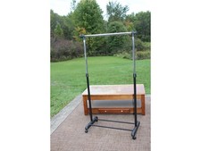 Plastic base Light Duty Garment Rack on Wheels