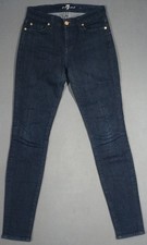 WI07439 **SEVEN FOR ALL MANKIND** MADE IN USA SKINNY WOMENS JEANS sz26 DARK BLUE