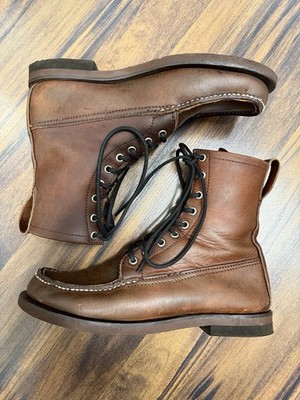 Gokey Moccasin Boots Size 8C in Brown Leather Vintage Botte